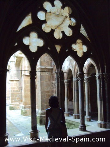 The Coisters of the 12th Century Monastery of Veruela near Zaragoza, Aragon - Spain